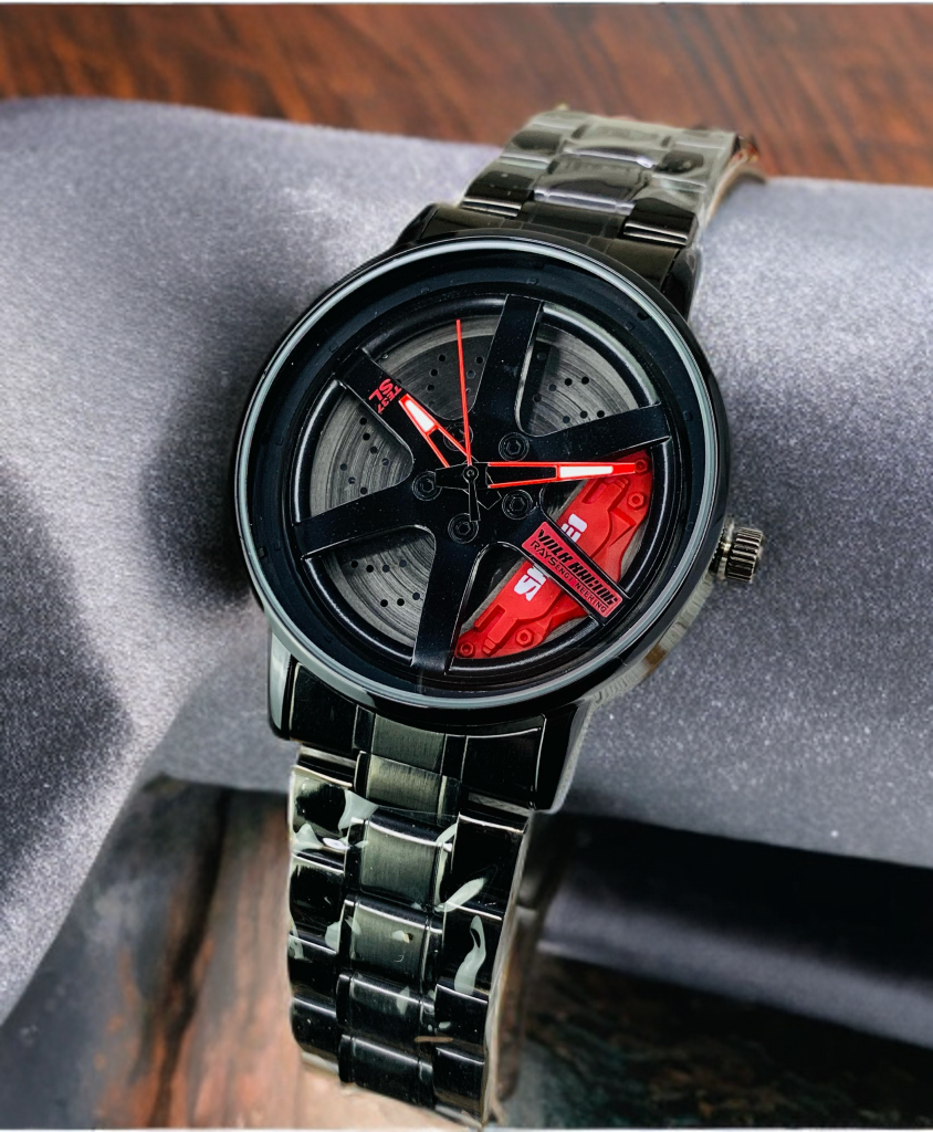 Wheel Watch Rotation Wheel Sports Car Rim Luxury Men's Watch